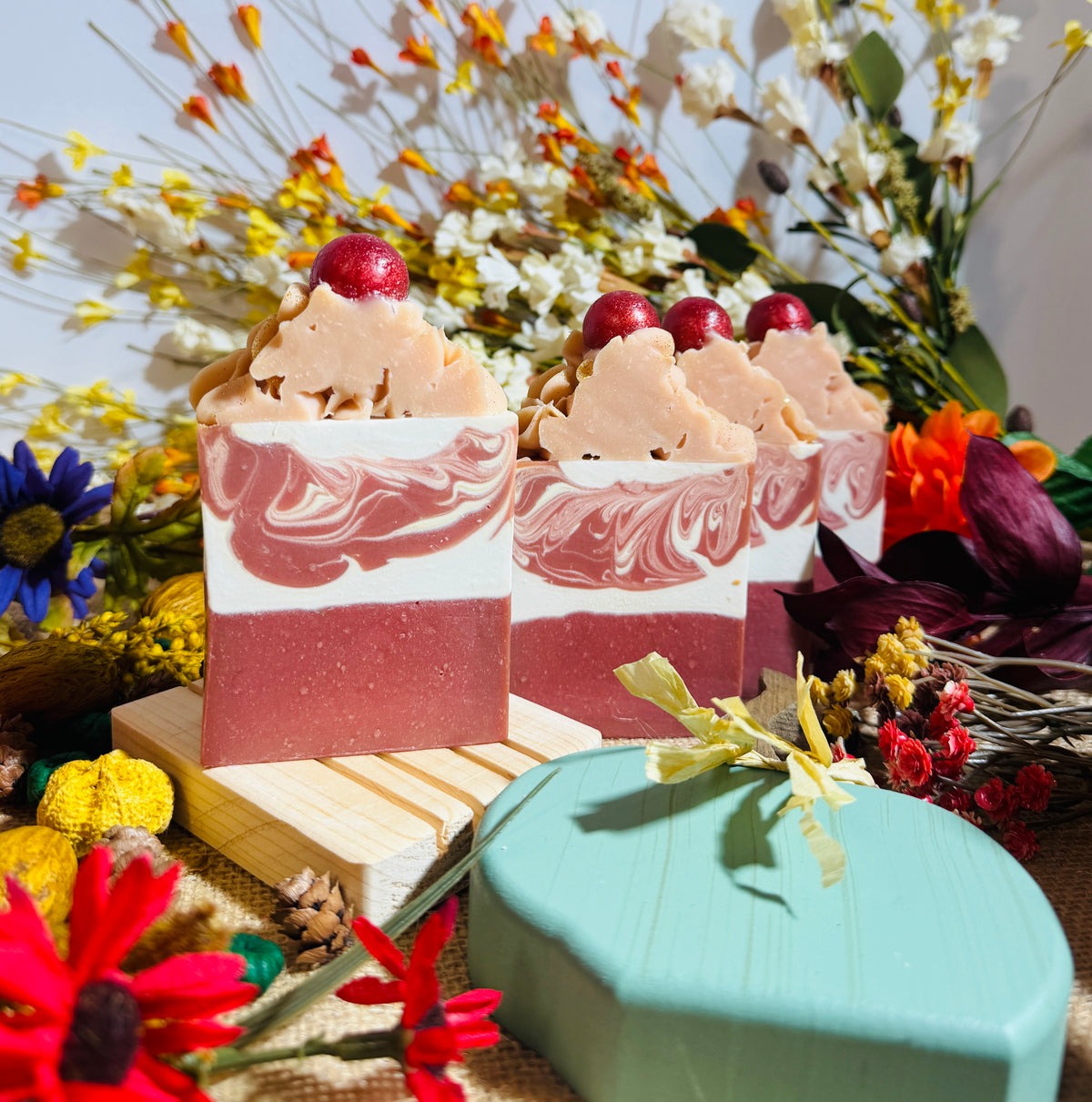 Cranberry Saffron Fall Soap