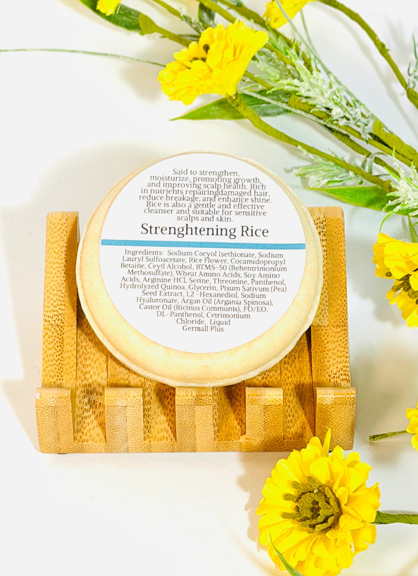 Rice & Castor Solid Shampoo – Moroccan Cashmere