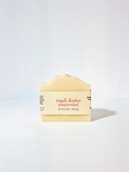 Triple Butter Unscented Soap