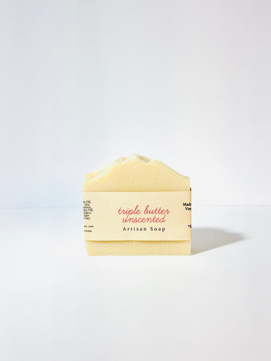 Triple Butter Unscented Soap